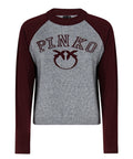 Maglione Pinko Amsterdam Bicolore con Logo
