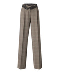 Pantaloni Pinko Plumeria Principe di Galles con Cinturino in Pizzo