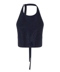 Top Pinko Arbaia Full Strass con Schiena Scoperta