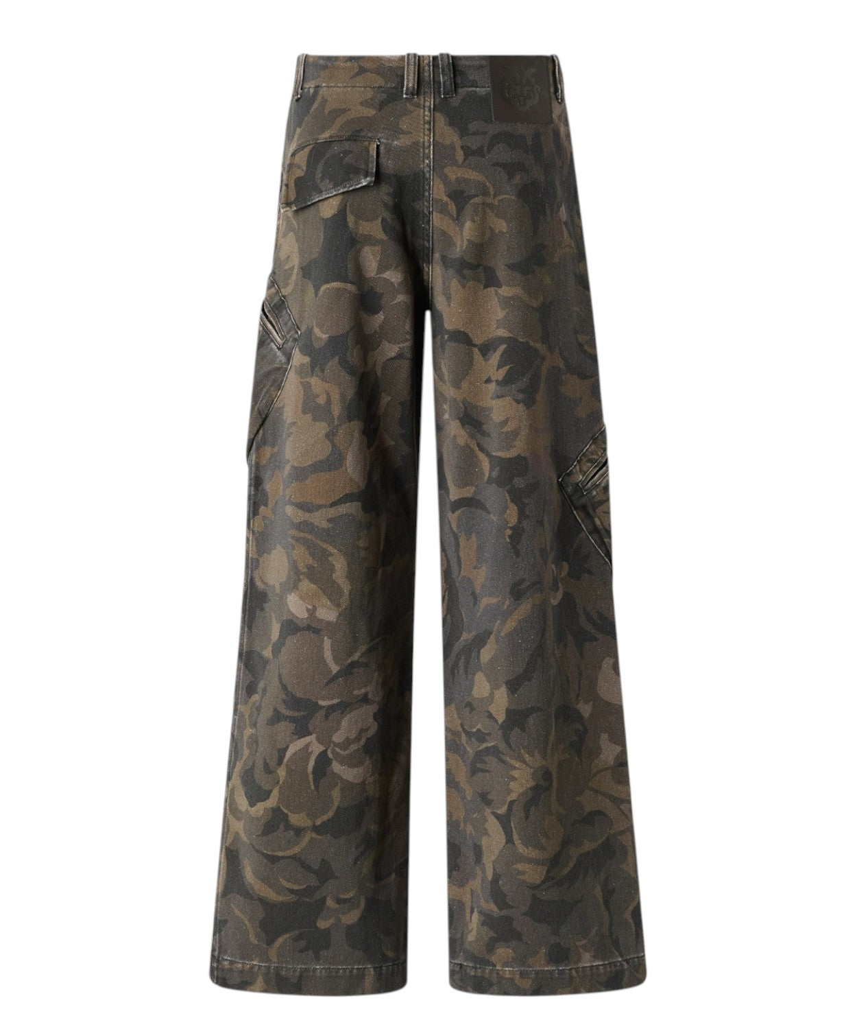 Pantaloni Pinko Haiku Camouflage Gamba Ampia
