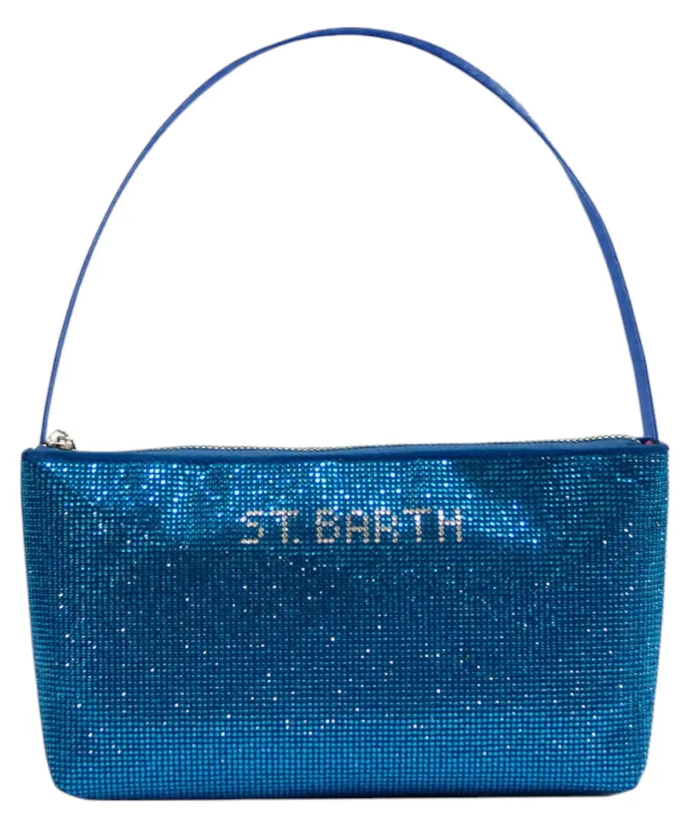 Borsa a spalla Strassy con strass all over e manico sottile-Pochette-Mc2 Saint Barth-Vittorio Citro Boutique
