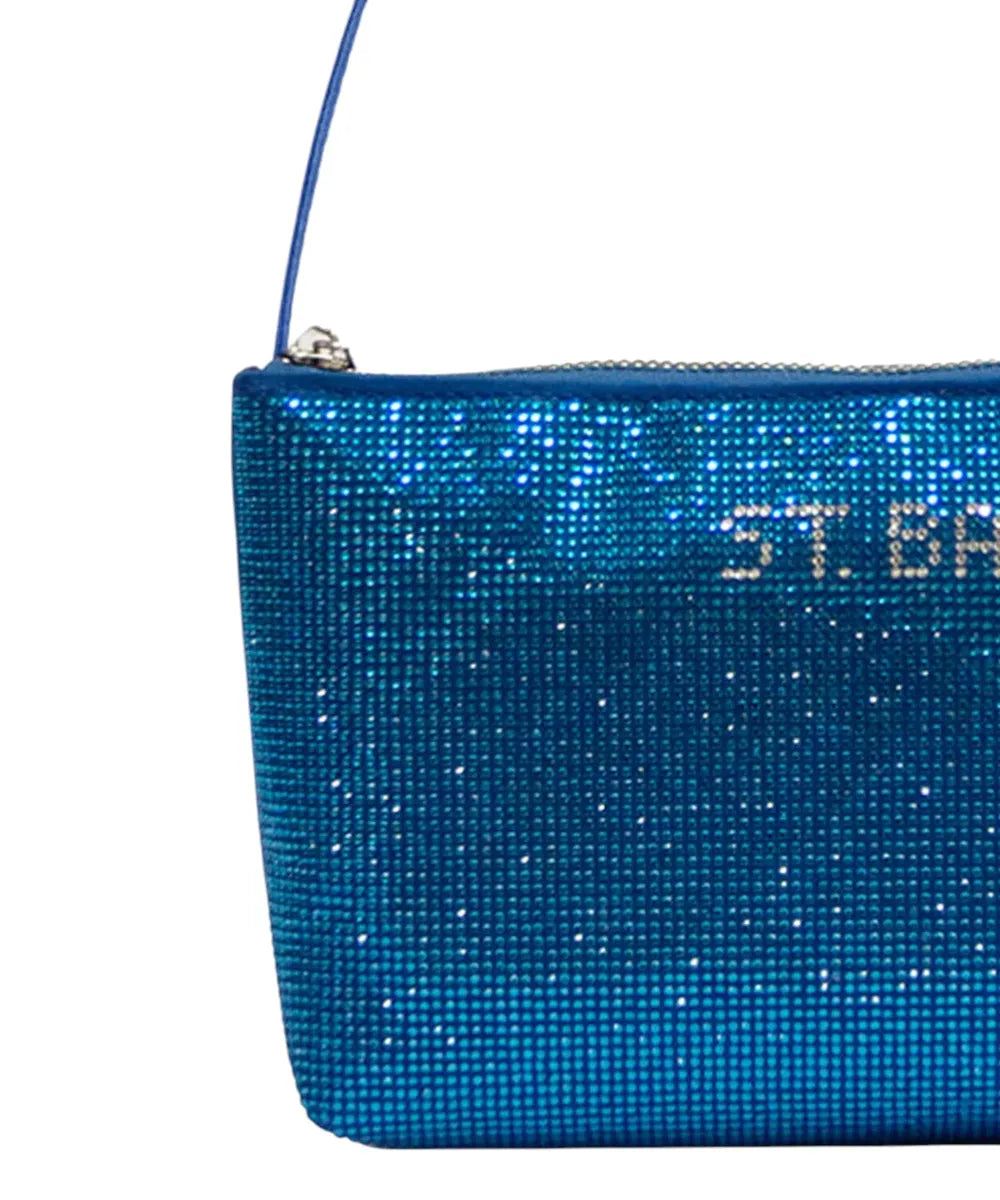 Borsa a spalla Strassy con strass all over e manico sottile-Pochette-Mc2 Saint Barth-Vittorio Citro Boutique