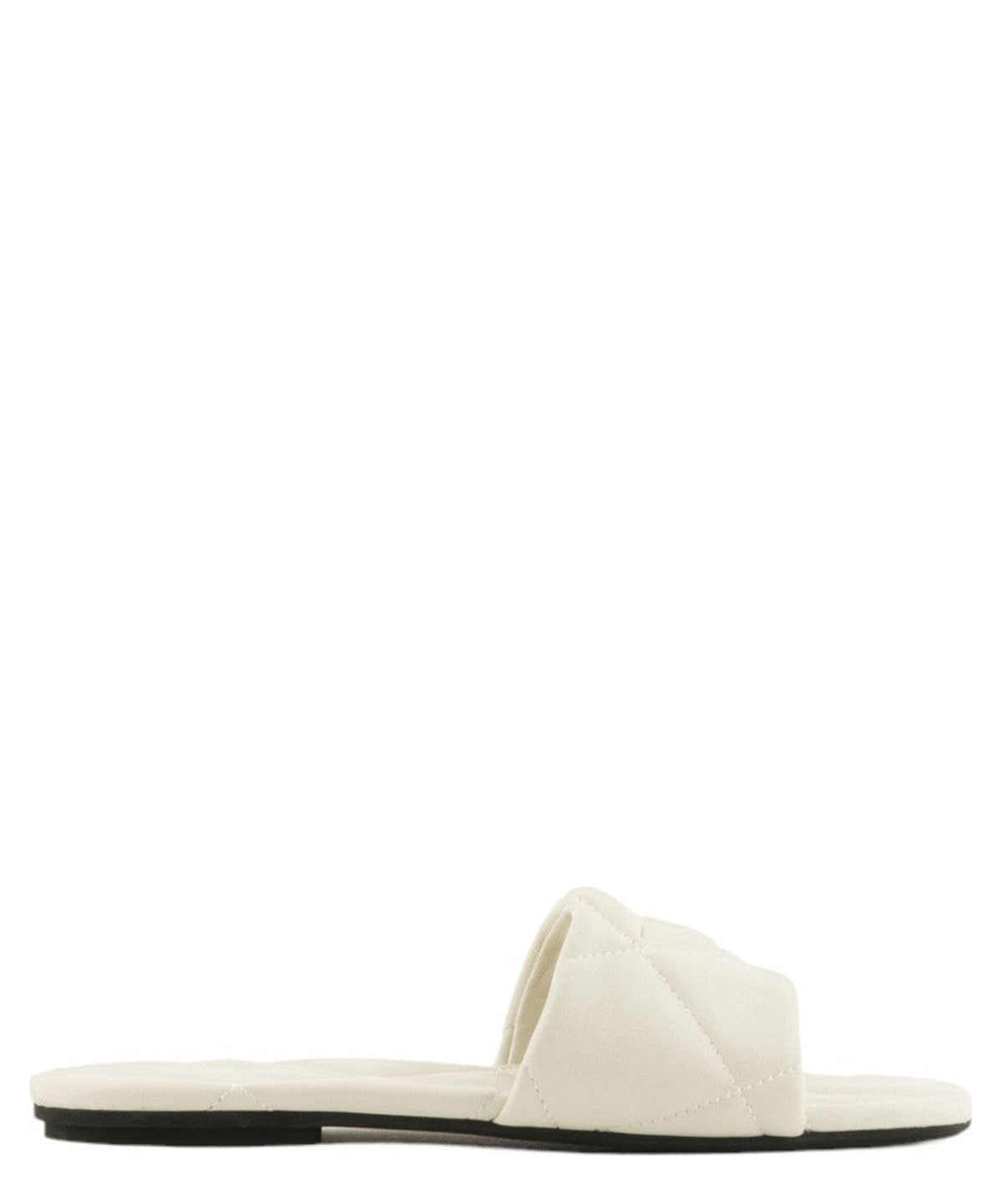 Sandali effetto nappa matelassé con aquila-Emporio Armani-Sandali-Vittorio Citro Boutique