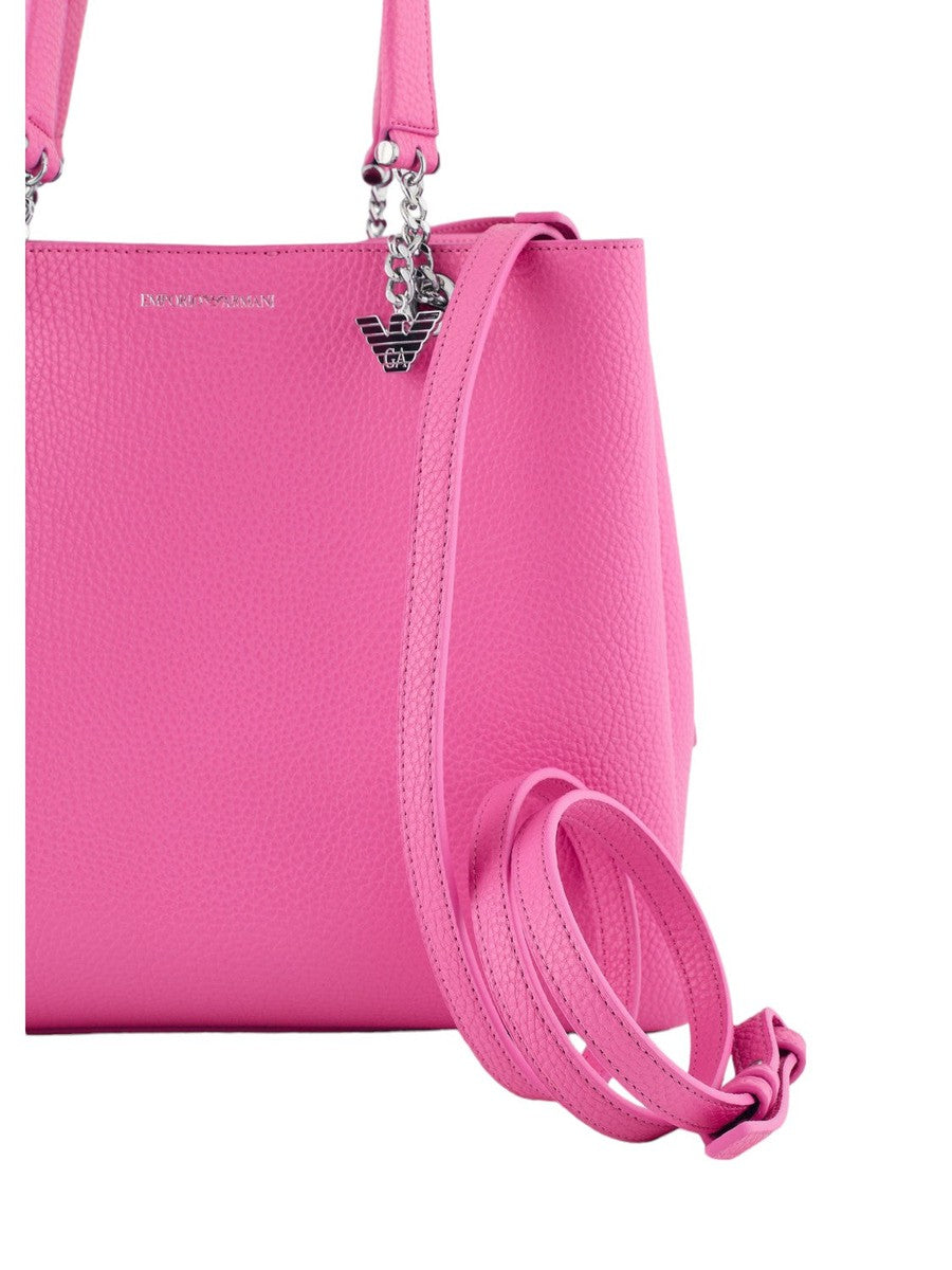 Shopper Effetto Palmellato con Charm Aquila: Versatile e Stilosa-Borse a mano-Emporio Armani-Vittorio Citro Boutique