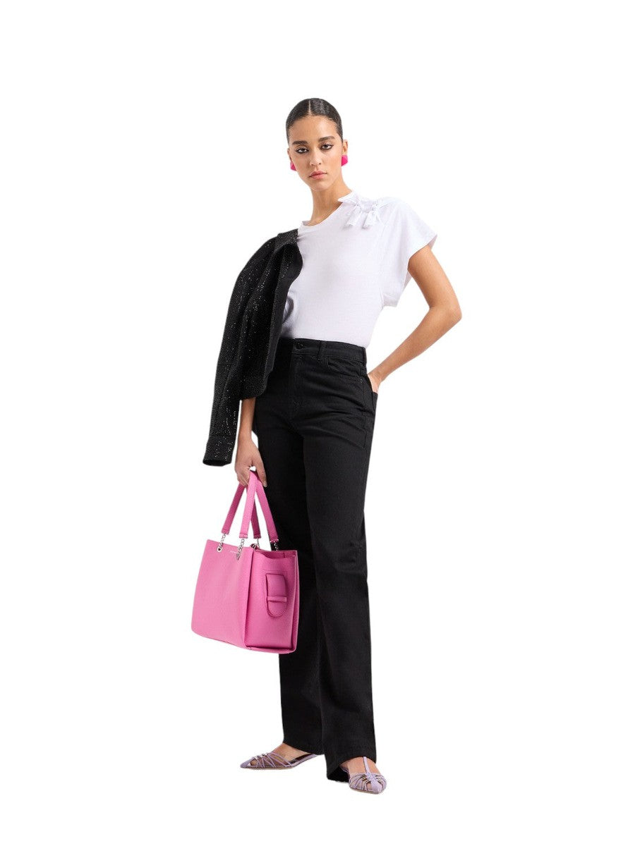 Shopper Effetto Palmellato con Charm Aquila: Versatile e Stilosa-Borse a mano-Emporio Armani-Vittorio Citro Boutique