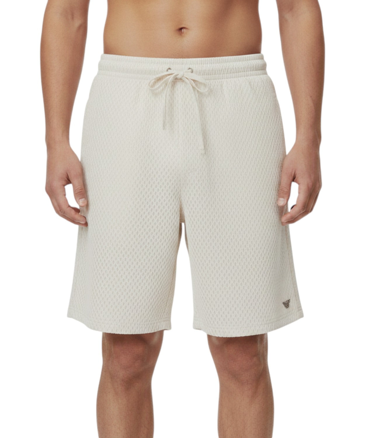 Bermuda homme en jersey gaufré