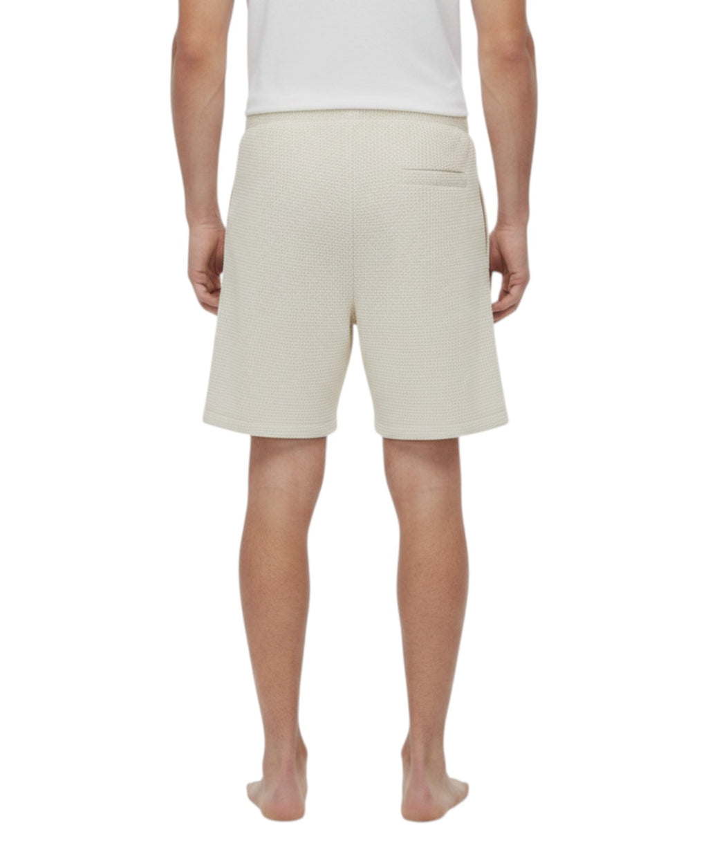 Bermuda homme en jersey gaufré