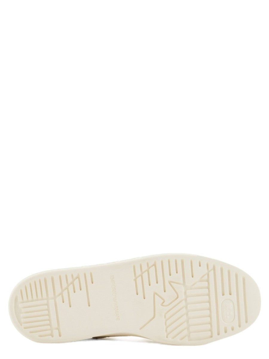Sneakers in pelle rigenerata con dettagli a contrasto ASV-Emporio Armani-Sneakers-Vittorio Citro Boutique