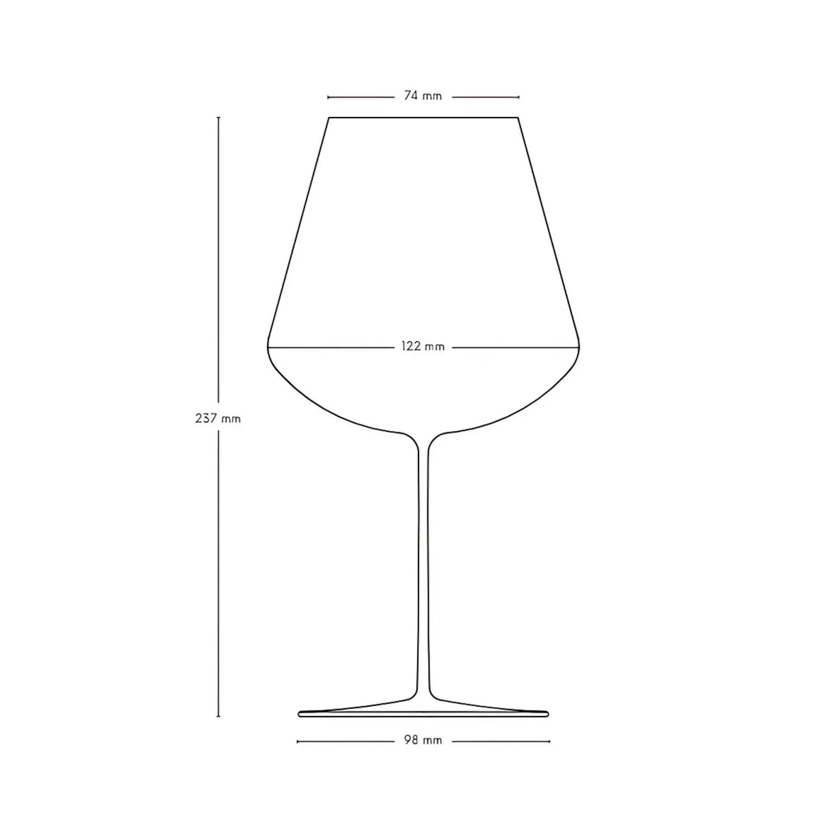 Calice da vino rosso Stem Zero Elegant grande