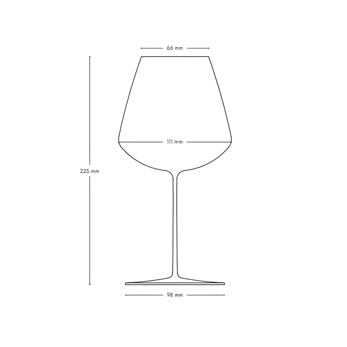 Set 2 calici da vino rosso Stem Zero Elegant medi