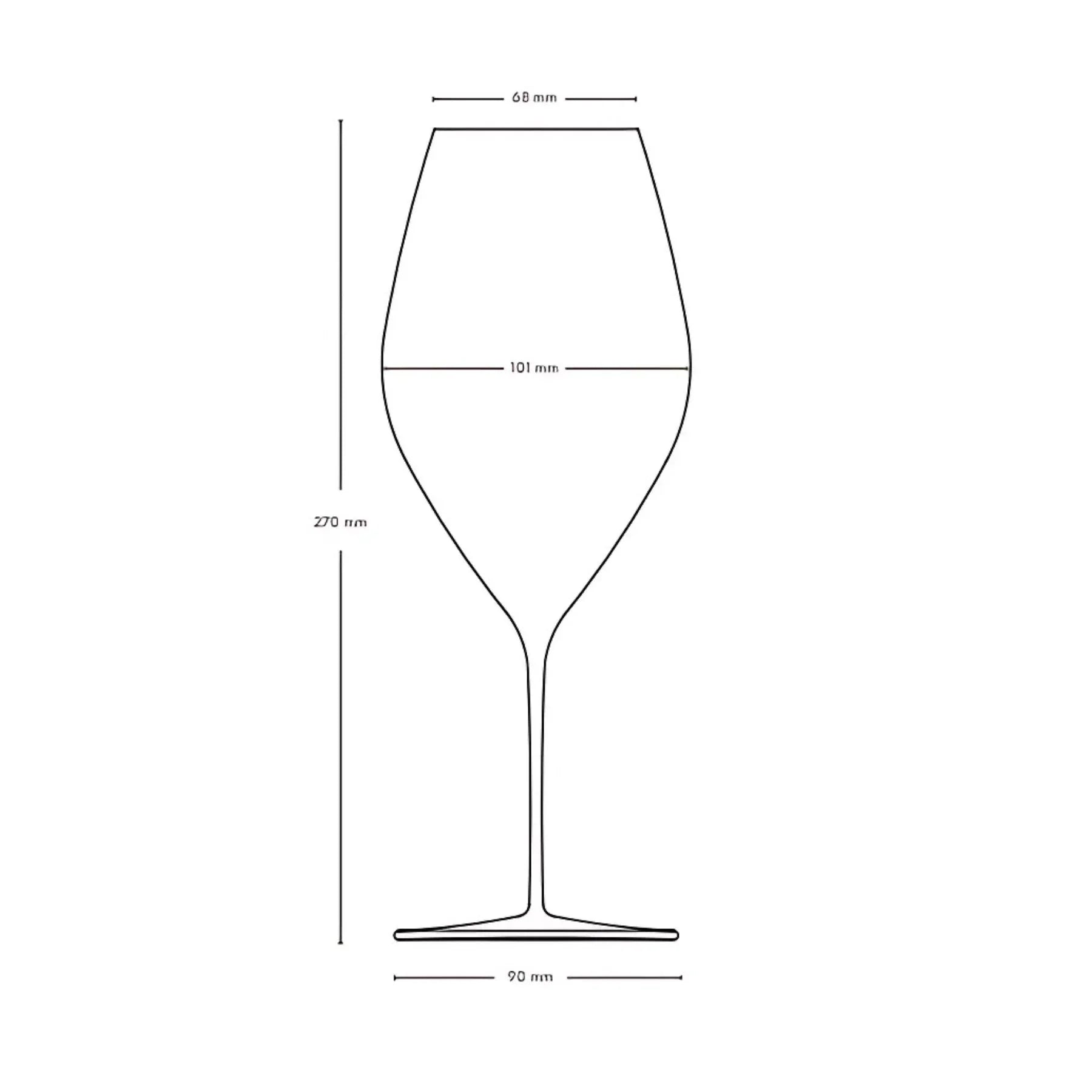 Set 2 calici da vino rosso Stem Zero Grace