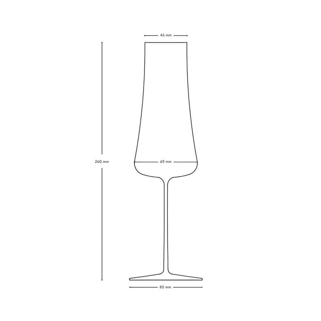 Set 2 calici da champagne Stem Zero Volcano