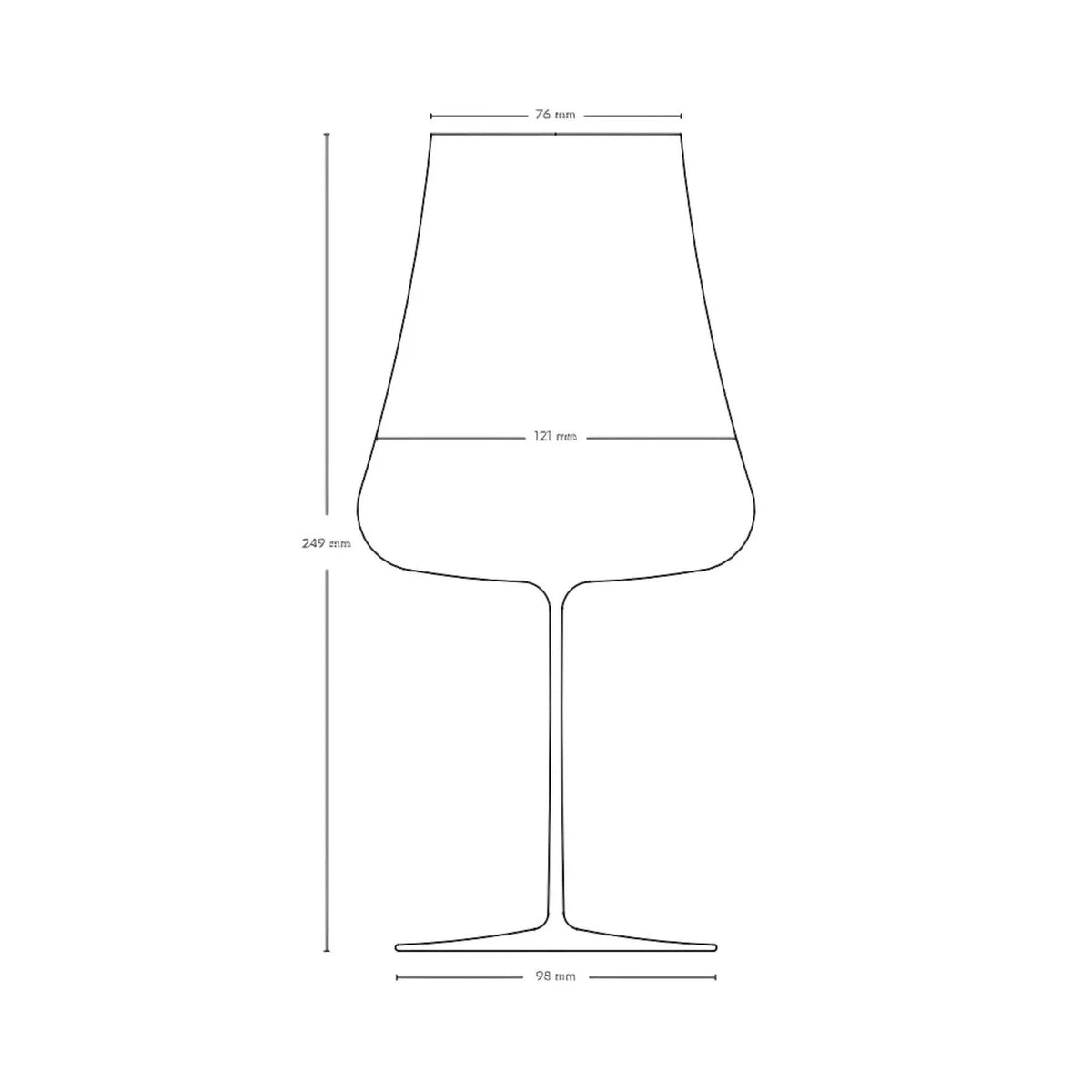 Calice da vino rosso Stem Zero Volcano