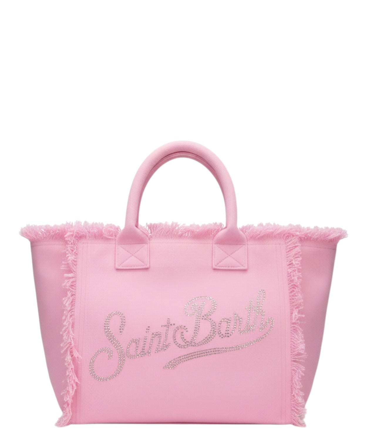 MC2 Saint Barth Vanity Bag en toile avec logo strass