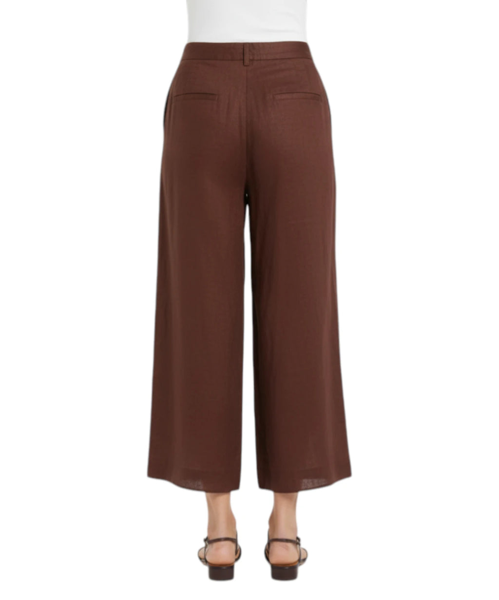 Pantaloni Donna Marella Dolce Lino con Ricamo