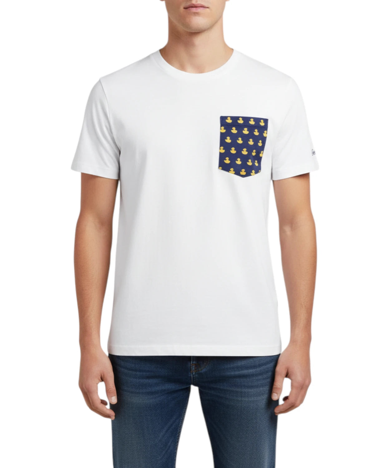 T-Shirt Uomo MC2 Saint Barth con Taschino