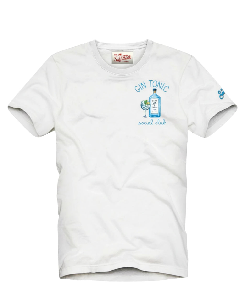 T-shirt Homme Portofino avec Broderie MC2 Saint Barth