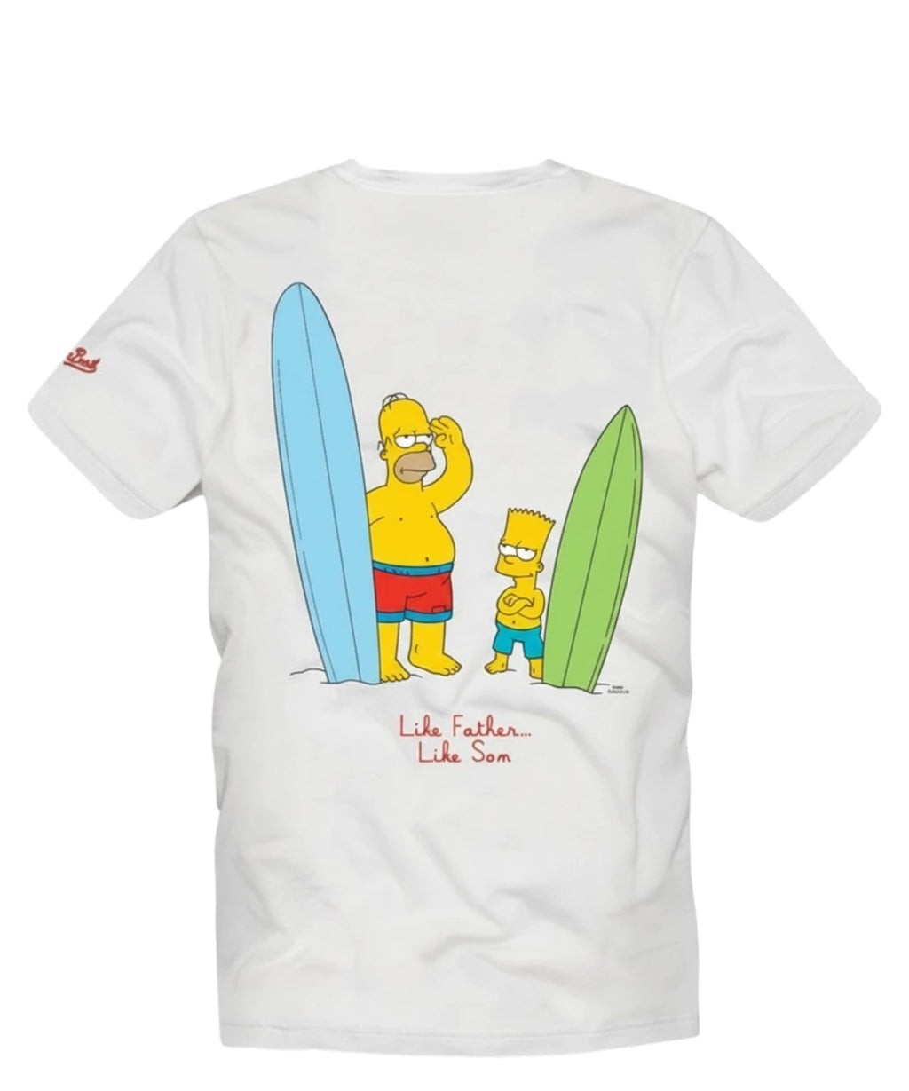 T-shirt Portland homme MC2 Saint Barth avec imprimé Simpson