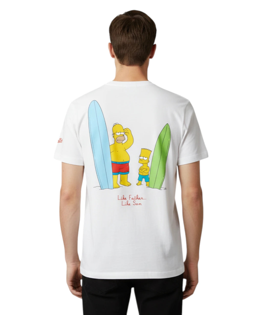 T-shirt Portland homme MC2 Saint Barth avec imprimé Simpson