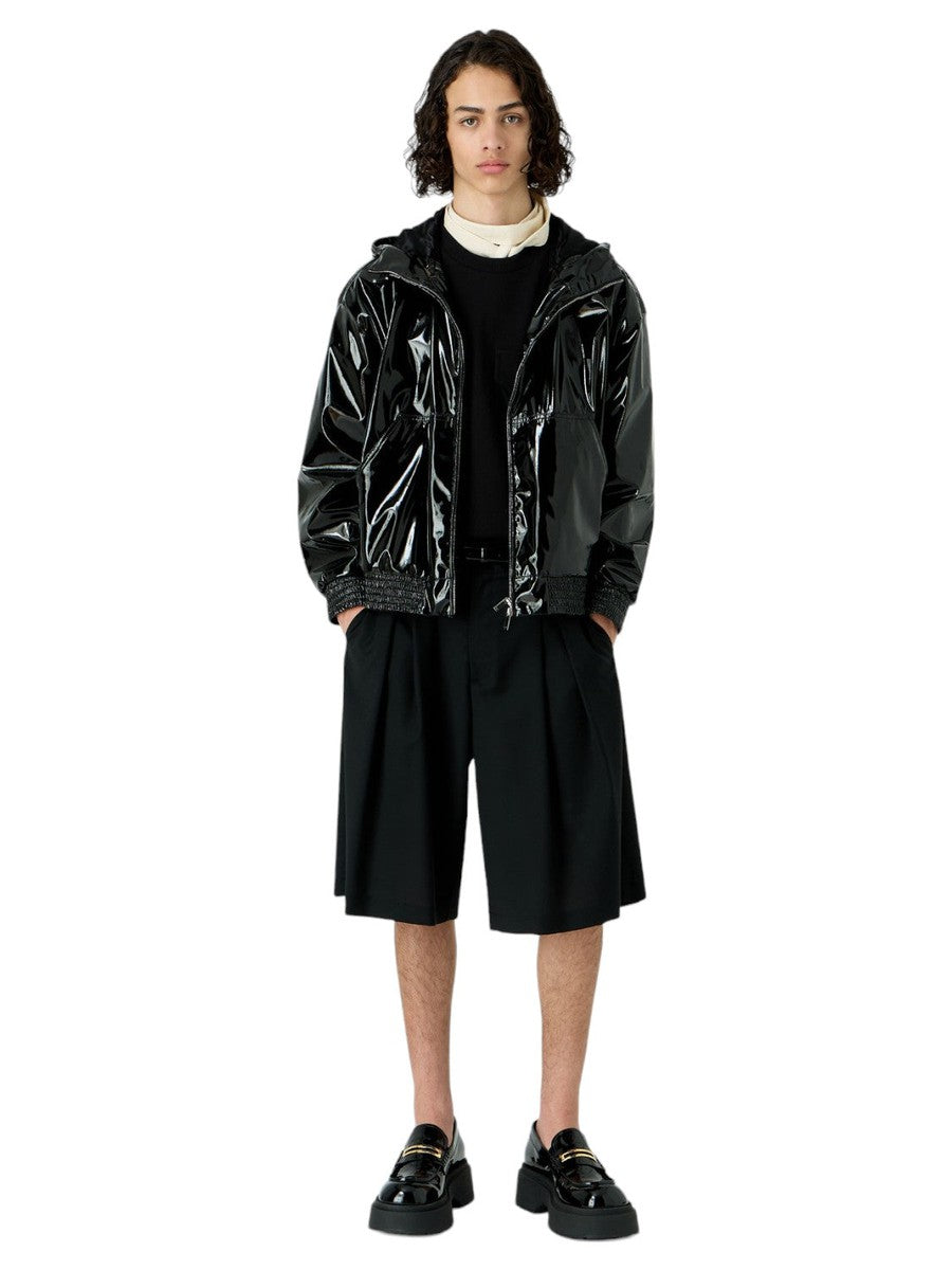 T-shirt in jersey mano compatta con tasca e stampa gingko-Emporio Armani-T-shirt-Vittorio Citro Boutique