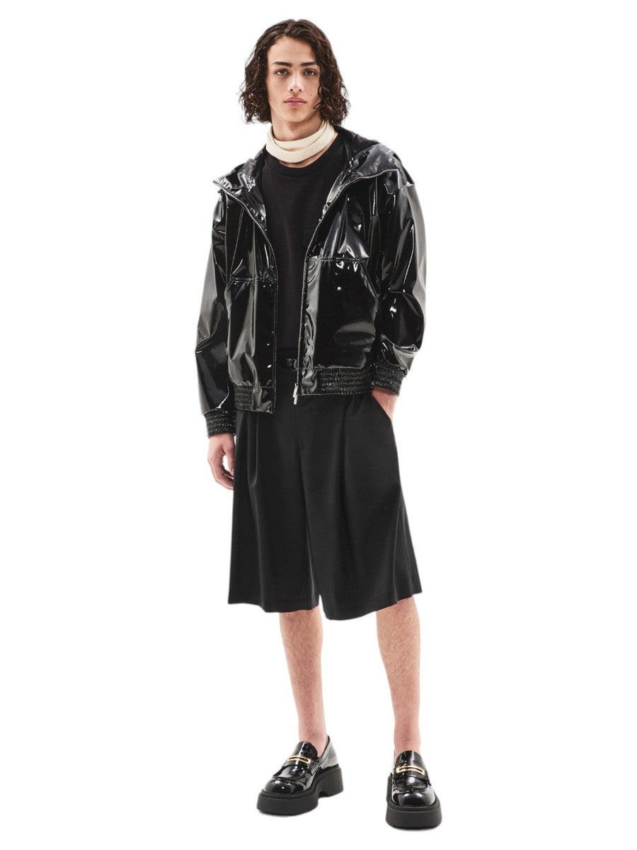 T-shirt in jersey mano compatta con tasca e stampa gingko-Emporio Armani-T-shirt-Vittorio Citro Boutique