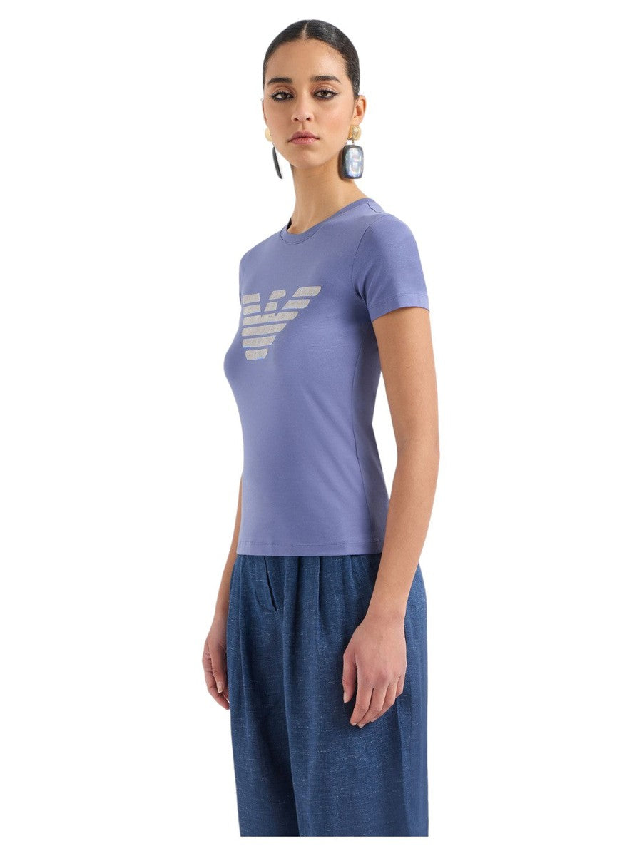 T-shirt ASV in Jersey Organico con Maxi Stampa Aquila-T-shirt-Emporio Armani-Vittorio Citro Boutique