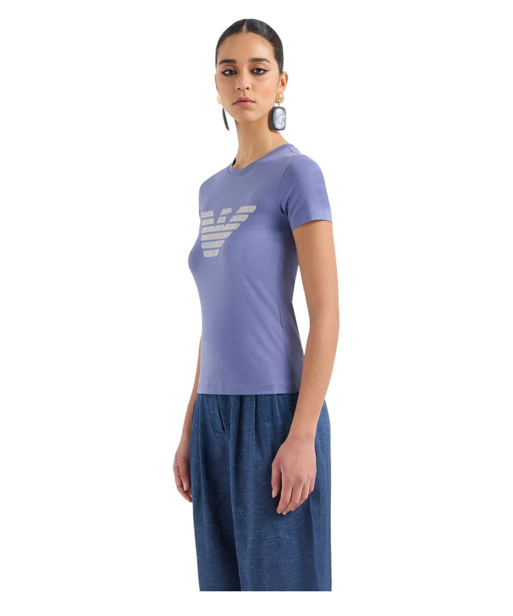 T-shirt ASV in Jersey Organico con Maxi Stampa Aquila-T-shirt-Emporio Armani-Vittorio Citro Boutique