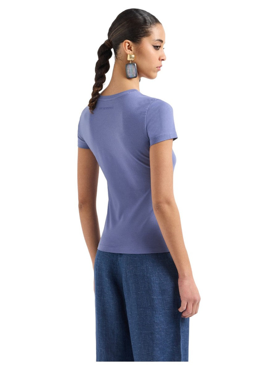 T-shirt ASV in Jersey Organico con Maxi Stampa Aquila-T-shirt-Emporio Armani-Vittorio Citro Boutique