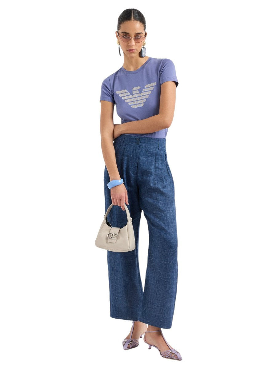 T-shirt ASV in Jersey Organico con Maxi Stampa Aquila-T-shirt-Emporio Armani-Vittorio Citro Boutique