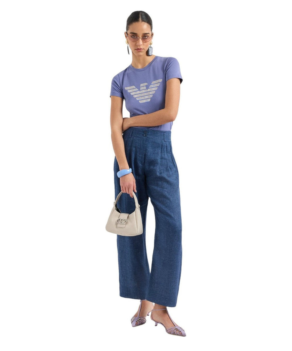 T-shirt ASV in Jersey Organico con Maxi Stampa Aquila-T-shirt-Emporio Armani-Vittorio Citro Boutique
