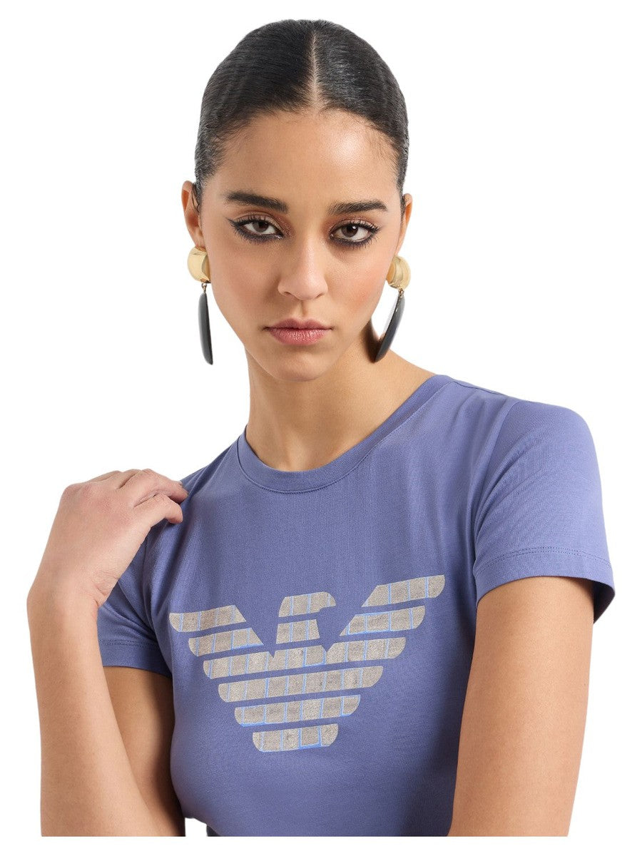 T-shirt ASV in Jersey Organico con Maxi Stampa Aquila-T-shirt-Emporio Armani-Vittorio Citro Boutique