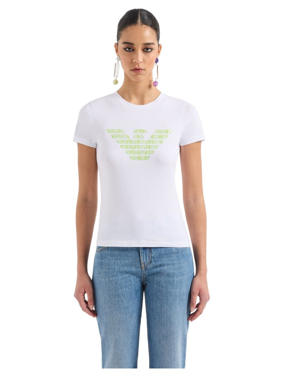 T-shirt ASV in Jersey Organico con Maxi Stampa Aquila-T-shirt-Emporio Armani-Vittorio Citro Boutique