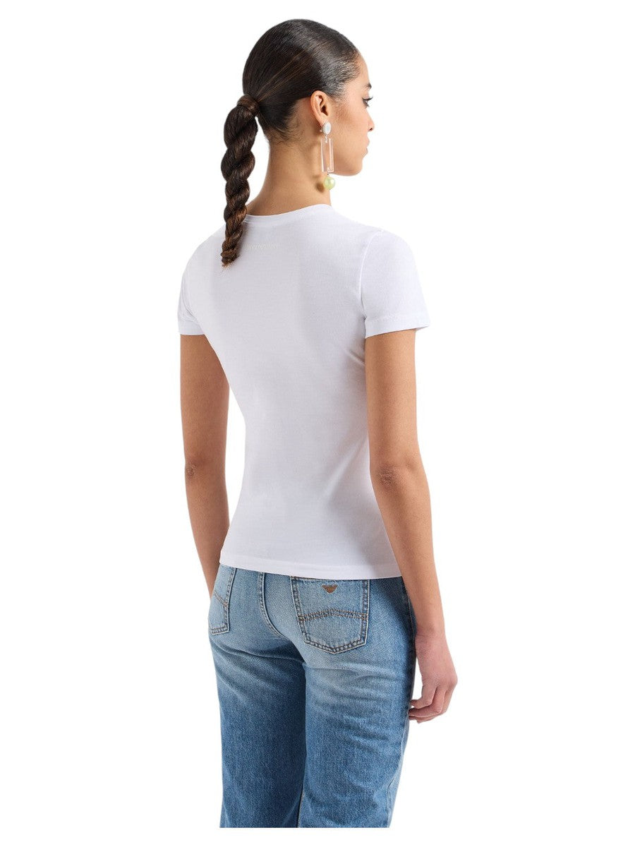 T-shirt ASV in Jersey Organico con Maxi Stampa Aquila-T-shirt-Emporio Armani-Vittorio Citro Boutique