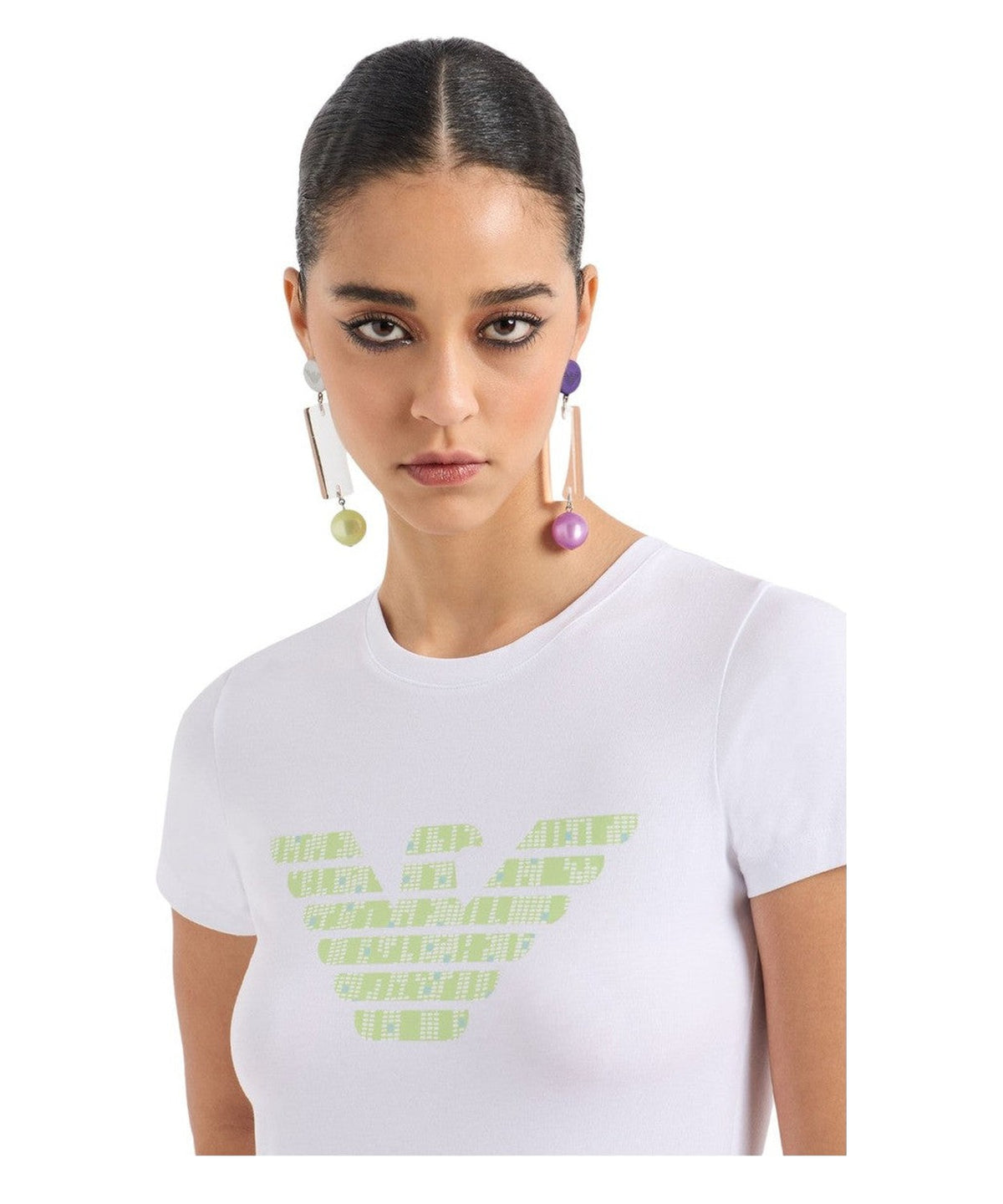 T-shirt ASV in Jersey Organico con Maxi Stampa Aquila-T-shirt-Emporio Armani-Vittorio Citro Boutique