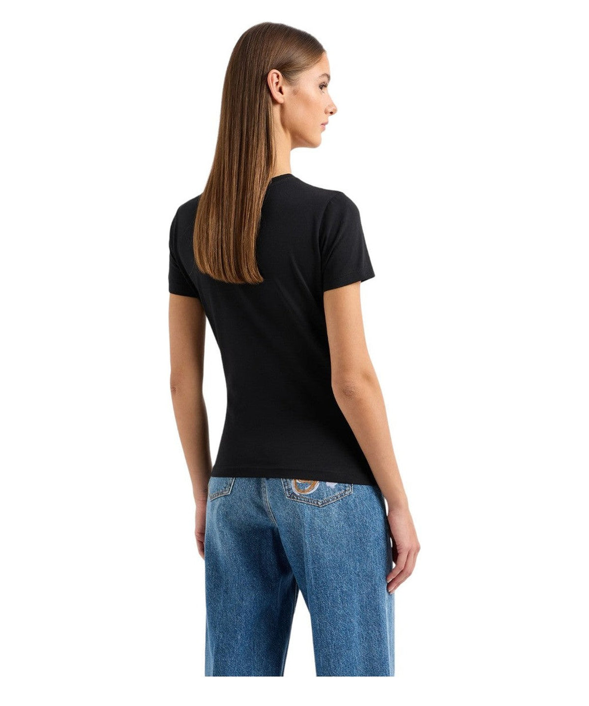 T-shirt ASV in Jersey Organico con Maxi Stampa Aquila-T-shirt-Emporio Armani-Vittorio Citro Boutique