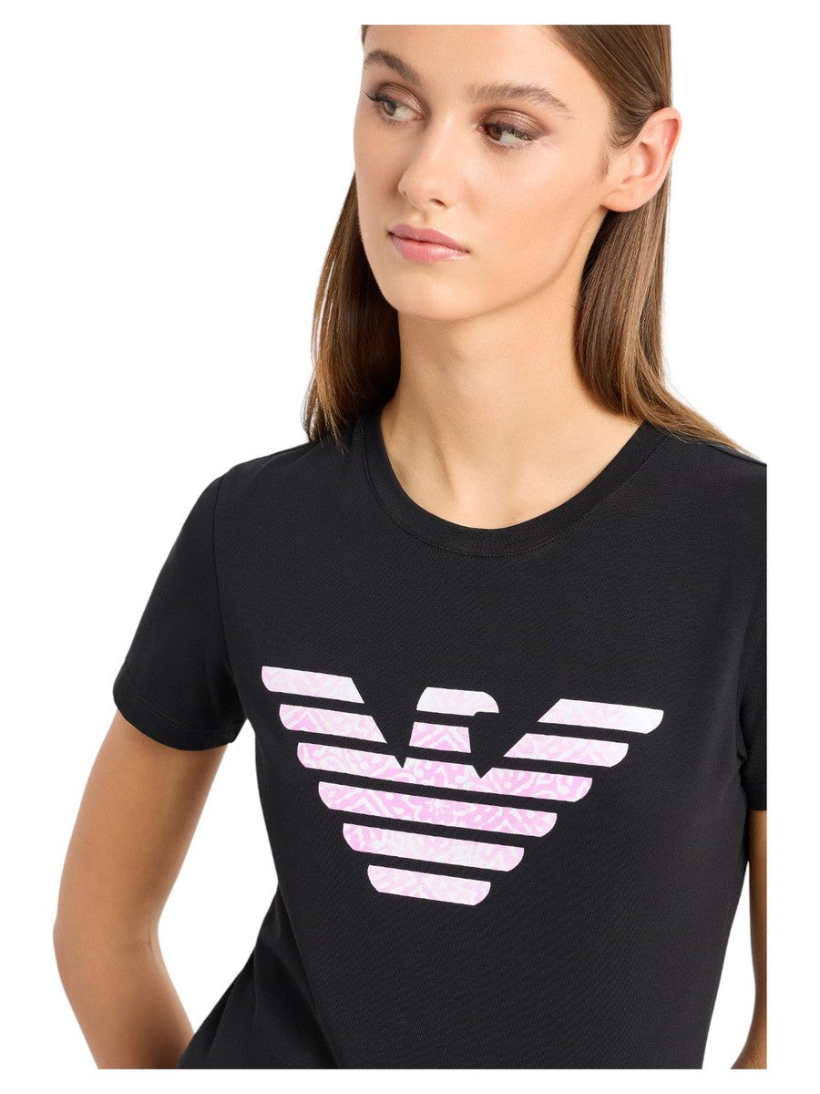 T-shirt ASV in Jersey Organico con Maxi Stampa Aquila-T-shirt-Emporio Armani-Vittorio Citro Boutique