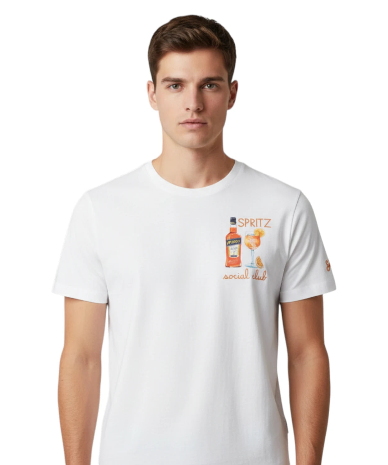 T-Shirt Uomo Portofino con Ricamo | MC2 Saint Barth