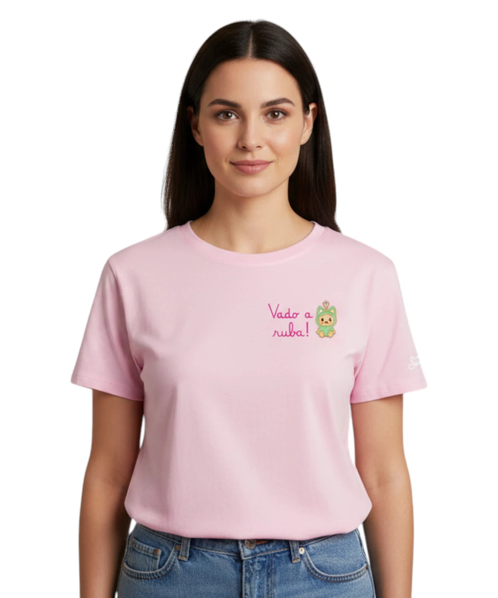T-shirt Emilie MC2 Saint Barth avec Charm Labubu