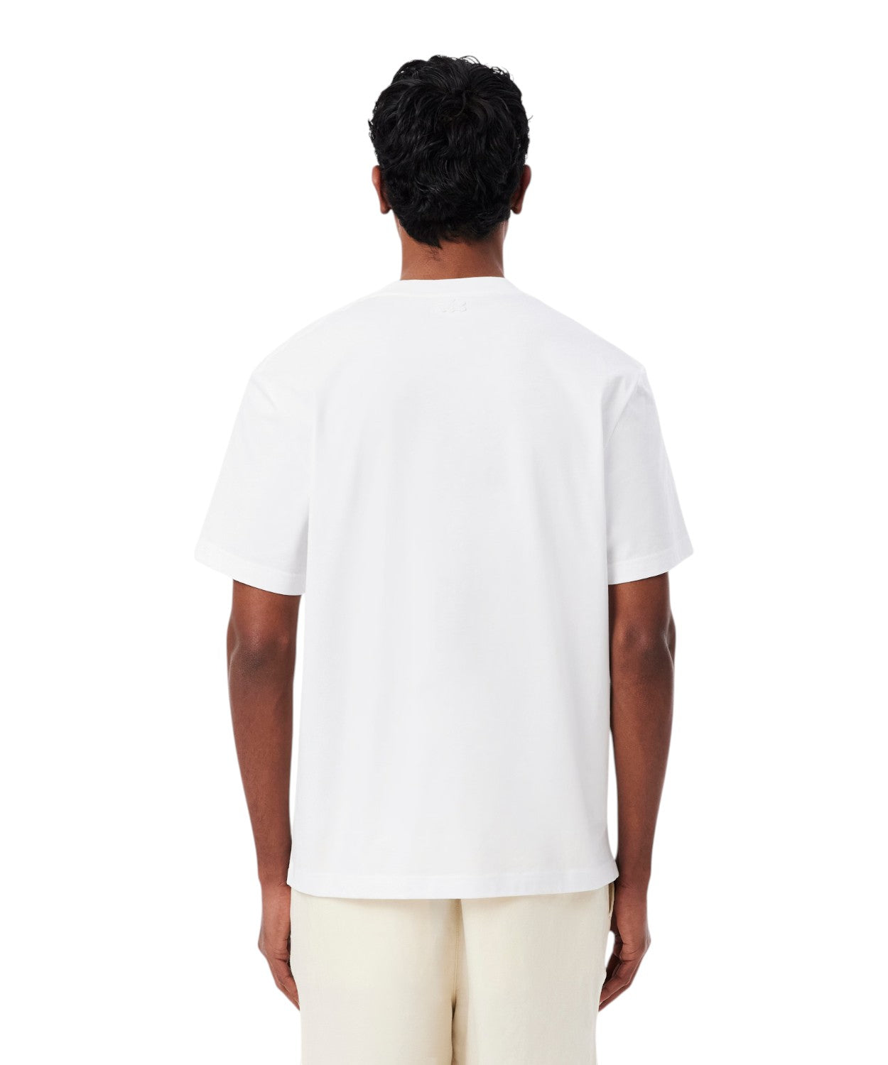 T-shirt en coton biologique Lacoste avec crocodile brodé