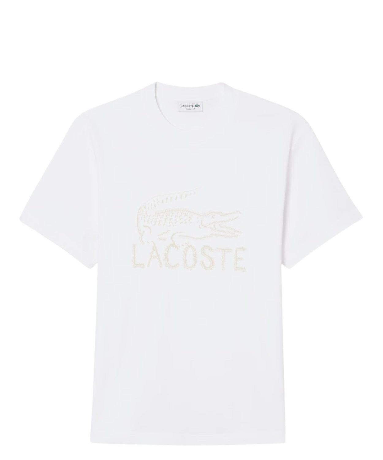 T-shirt en coton biologique Lacoste avec crocodile brodé