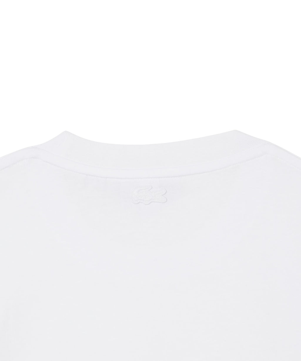 T-shirt en coton biologique Lacoste avec crocodile brodé