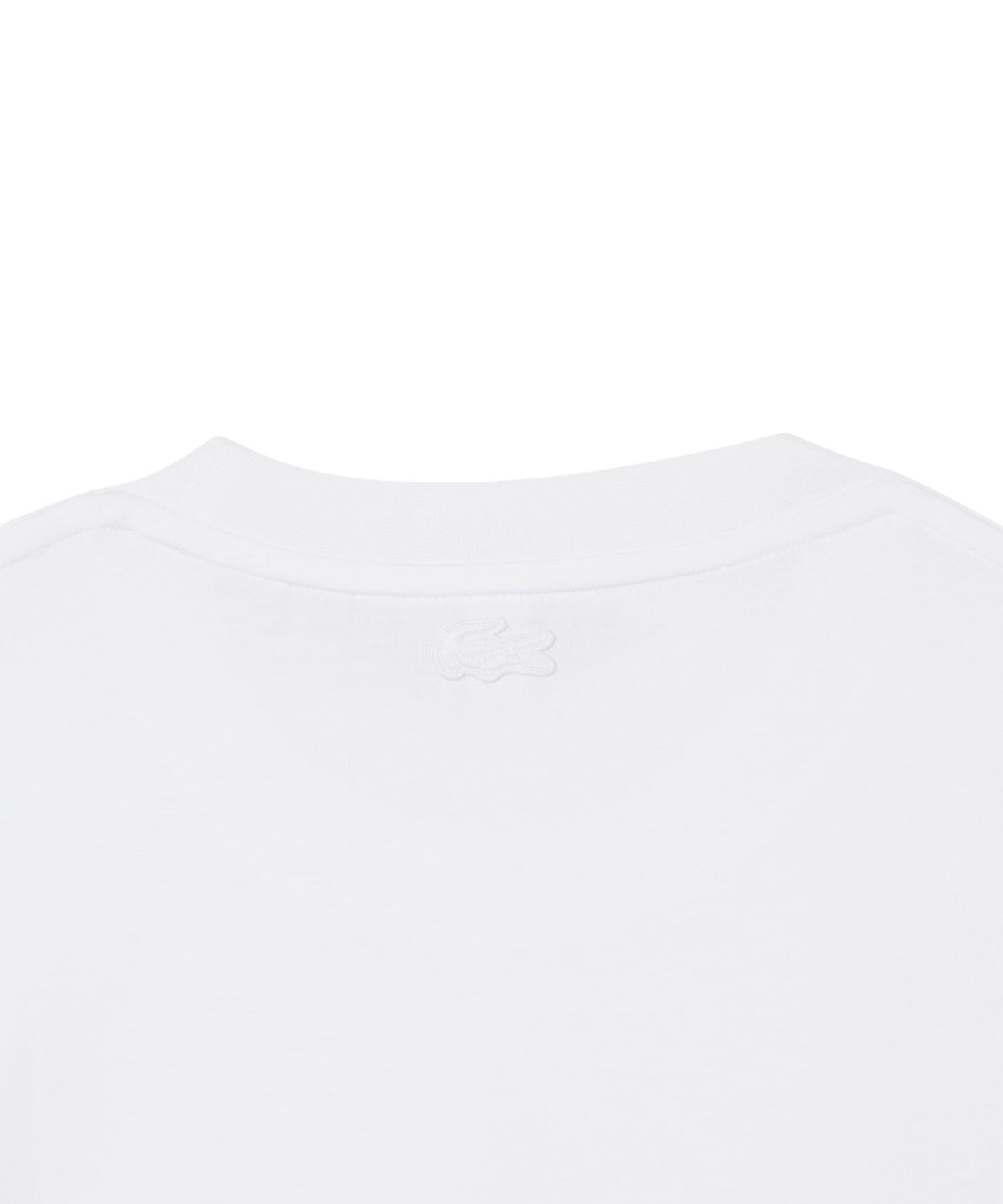 T-shirt en coton biologique Lacoste avec crocodile brodé