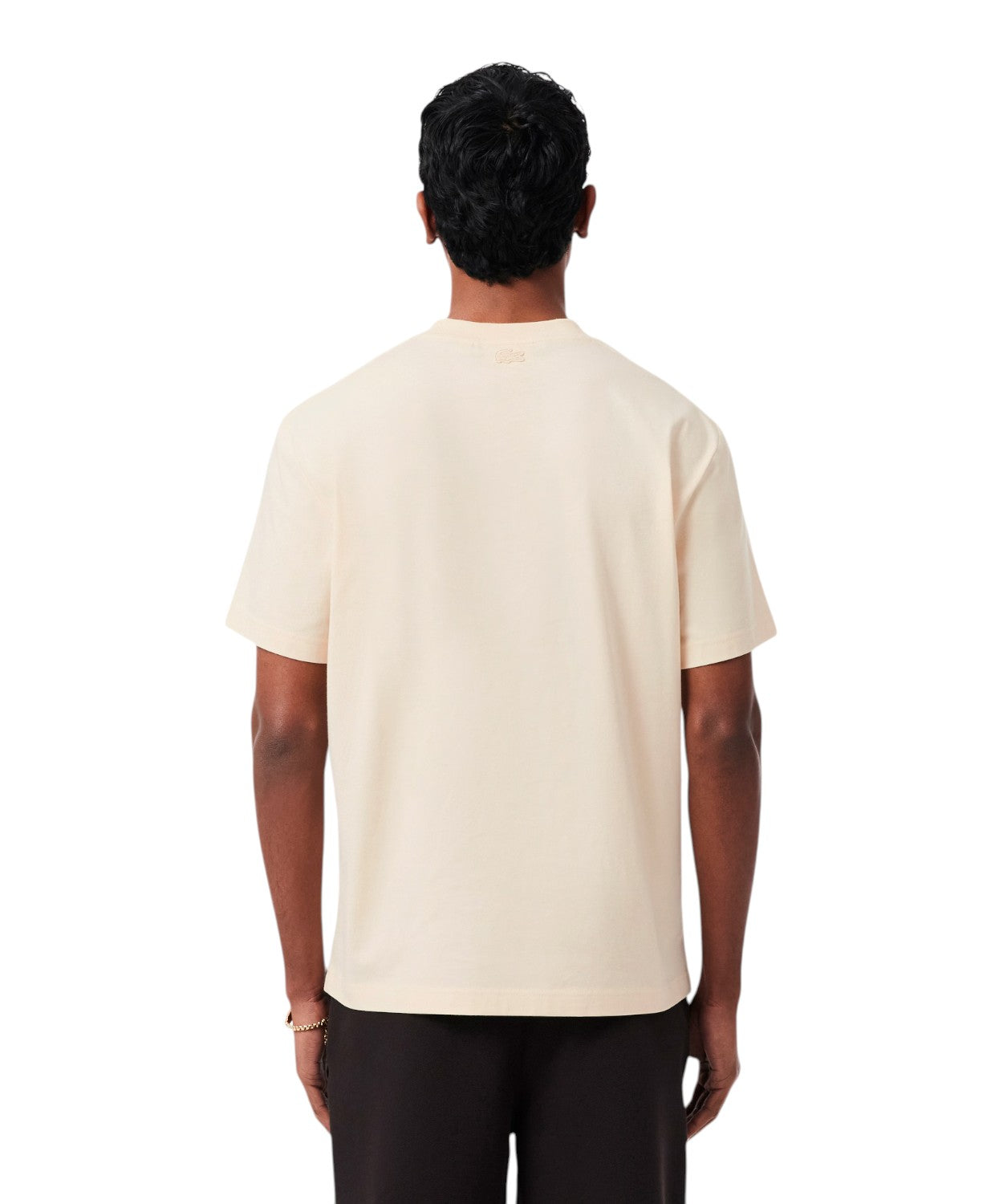 T-shirt en coton biologique Lacoste avec crocodile brodé