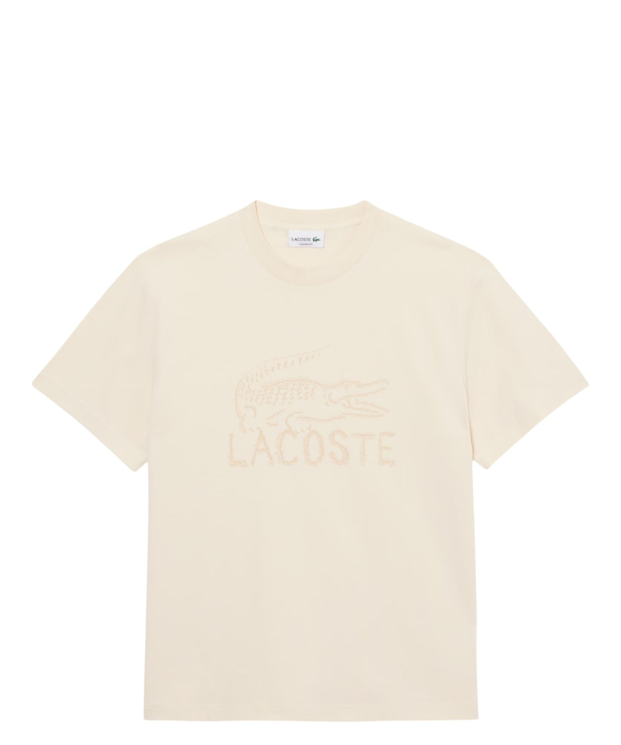 T-shirt en coton biologique Lacoste avec crocodile brodé