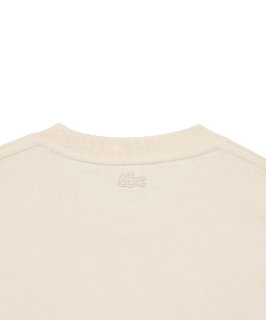 T-shirt en coton biologique Lacoste avec crocodile brodé