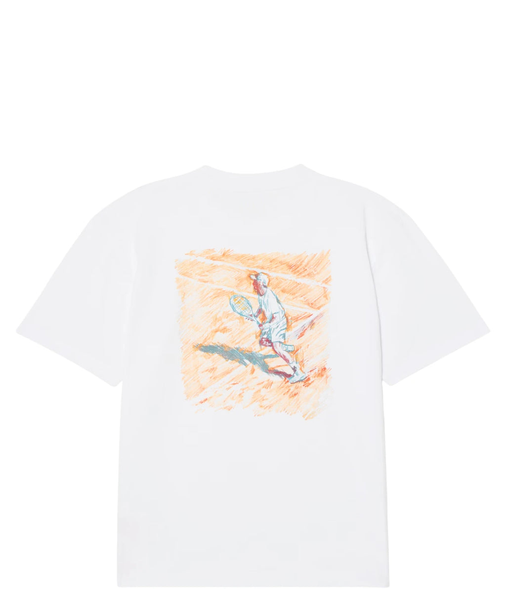 T-shirt Lacoste coupe décontractée en coton avec imprimé tennis