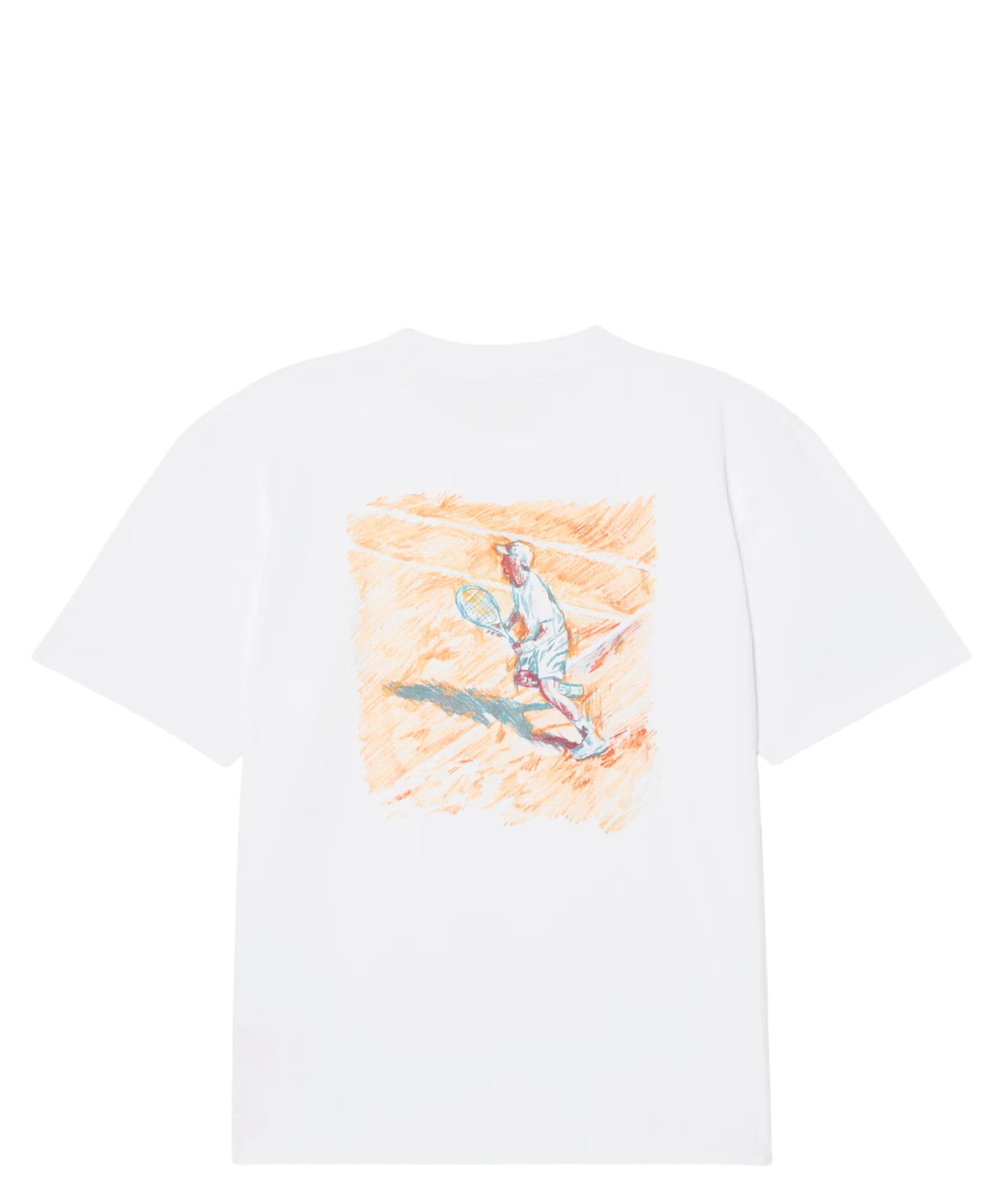 T-shirt Lacoste coupe décontractée en coton avec imprimé tennis