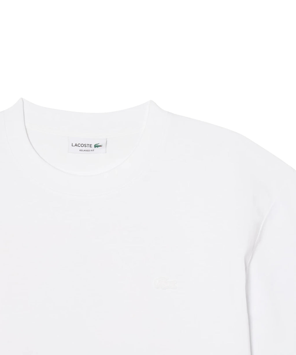 T-shirt Lacoste coupe décontractée en coton avec imprimé tennis