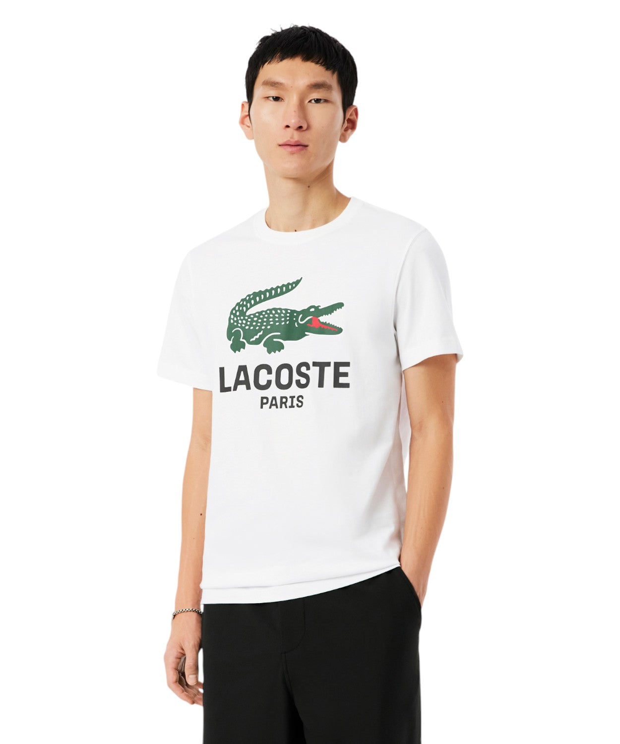 T-shirt Lacoste homme en coton avec impression