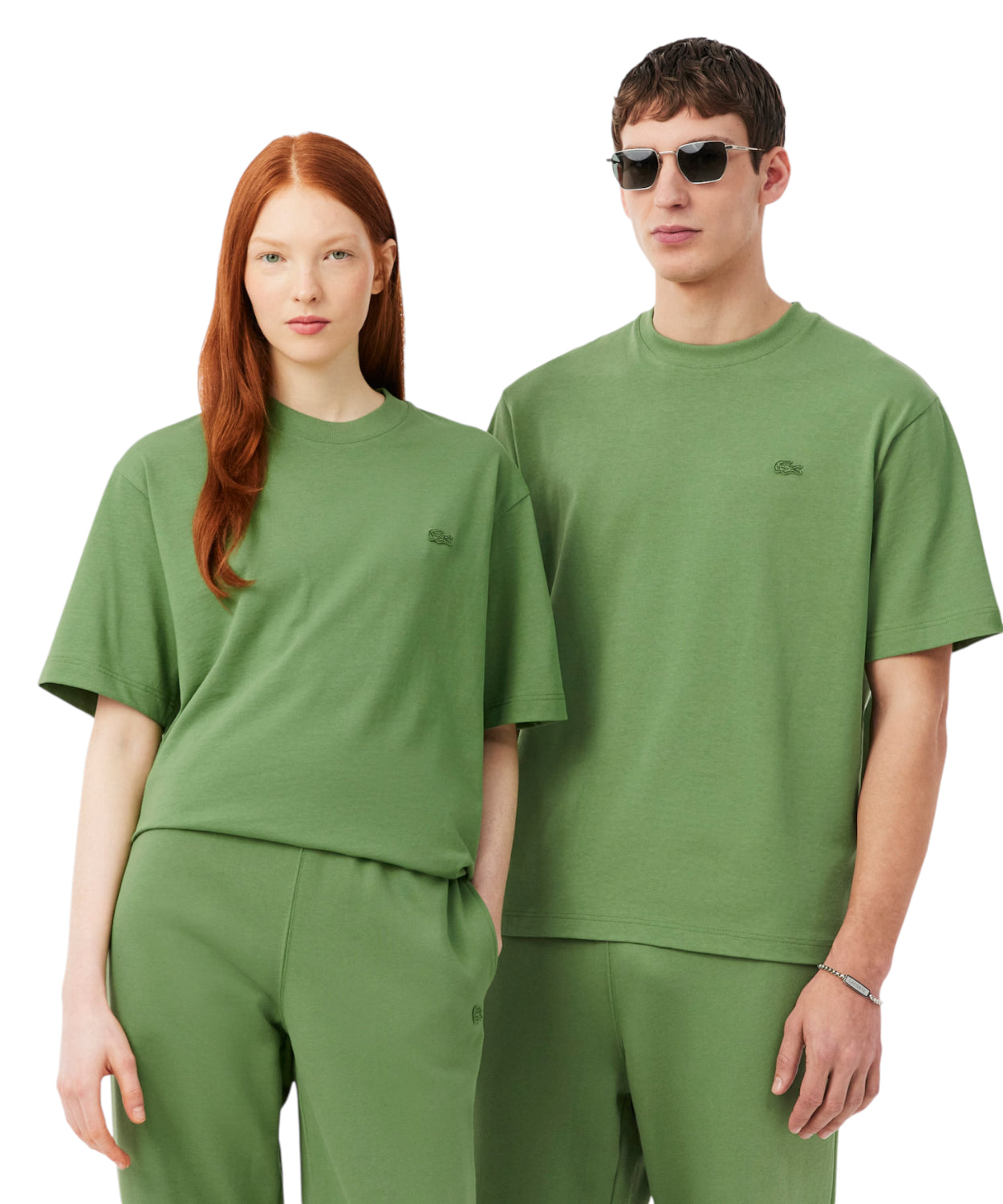 T-shirt unisex Lacoste in jersey pesante